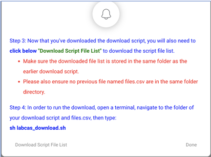 Download files.csv