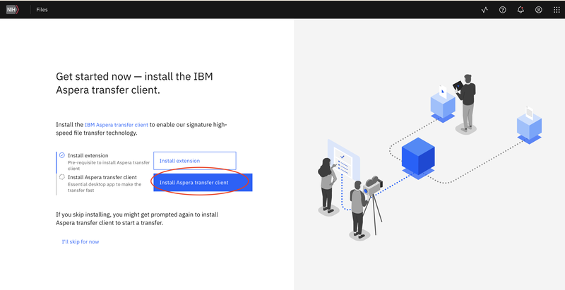 Install Aspera Transfer Client